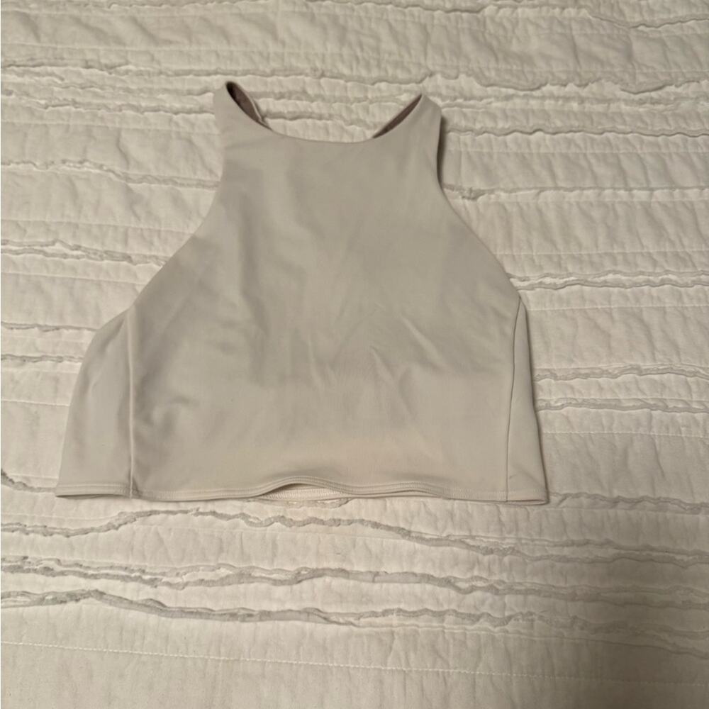 Lululemon White Crop Top